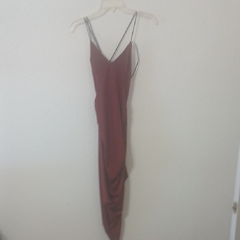 Forever 21 Asymmetrical Wine Dress